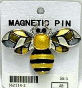 J62114-2-Magnetic Broach Bee - Gold