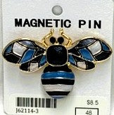 J62114-3-Magnetic Broach Bee - Blue