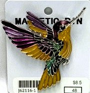 J62116-1-Magnetic Broach Bird - Purple