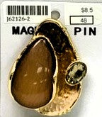 J62126-2-Magnetic Broach Fashion - Brown