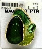 J62126-3-Magnetic Broach Fashion - Green