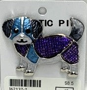 J62137-2-Magnetic Broach Dog - Purple