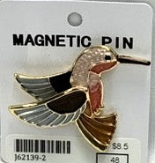 J62139-2-Magnetic Broach Bird - Brown