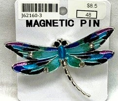 J62160-3-Magnetic Broach Dragonfly - Turq