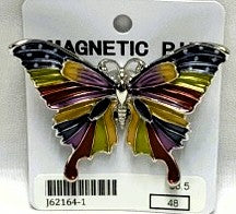 J62164-1-Magnetic Broach Butterfly - Multi