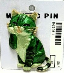 J62166-1-Magnetic Broach Cat - Green