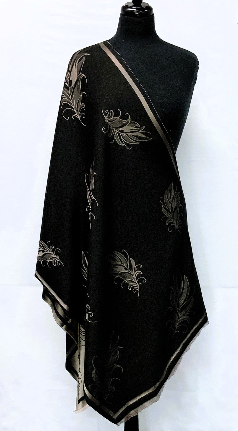 SD2601-2-Shawl Reversible - BK/navy
