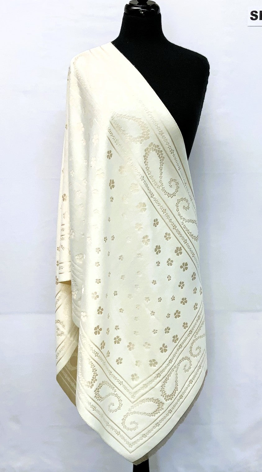 SD2602-3-Shawl Reversible - Beige