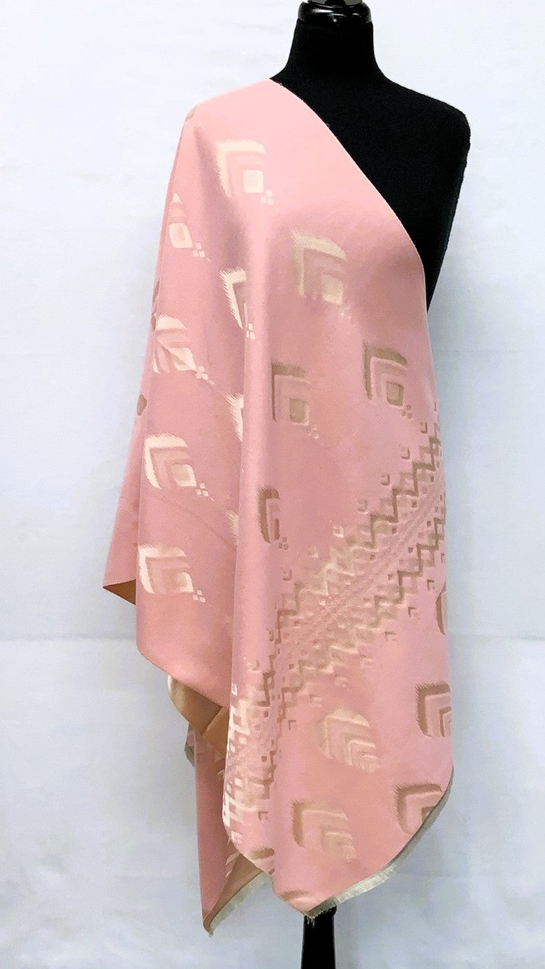 SD2603-1-Shawl Reversible - Pink