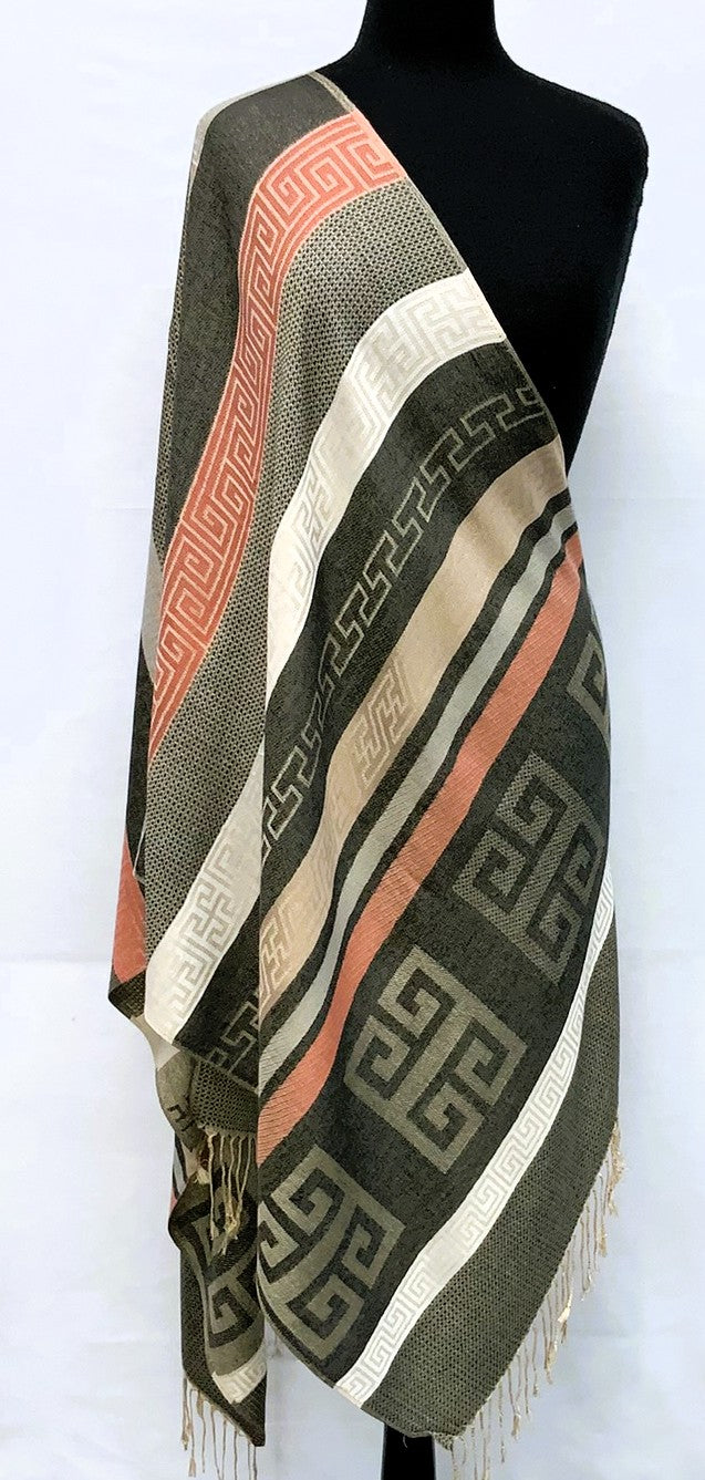 SD2605-2-Shawl  - Black