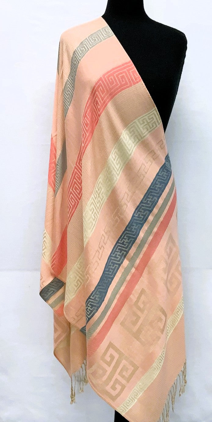 SD2605-3-Shawl  - Pink