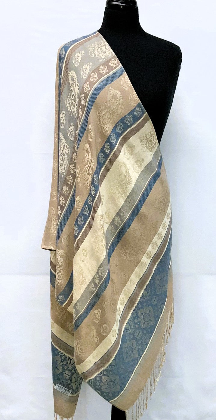 SD2606-2-Shawl  - Teal