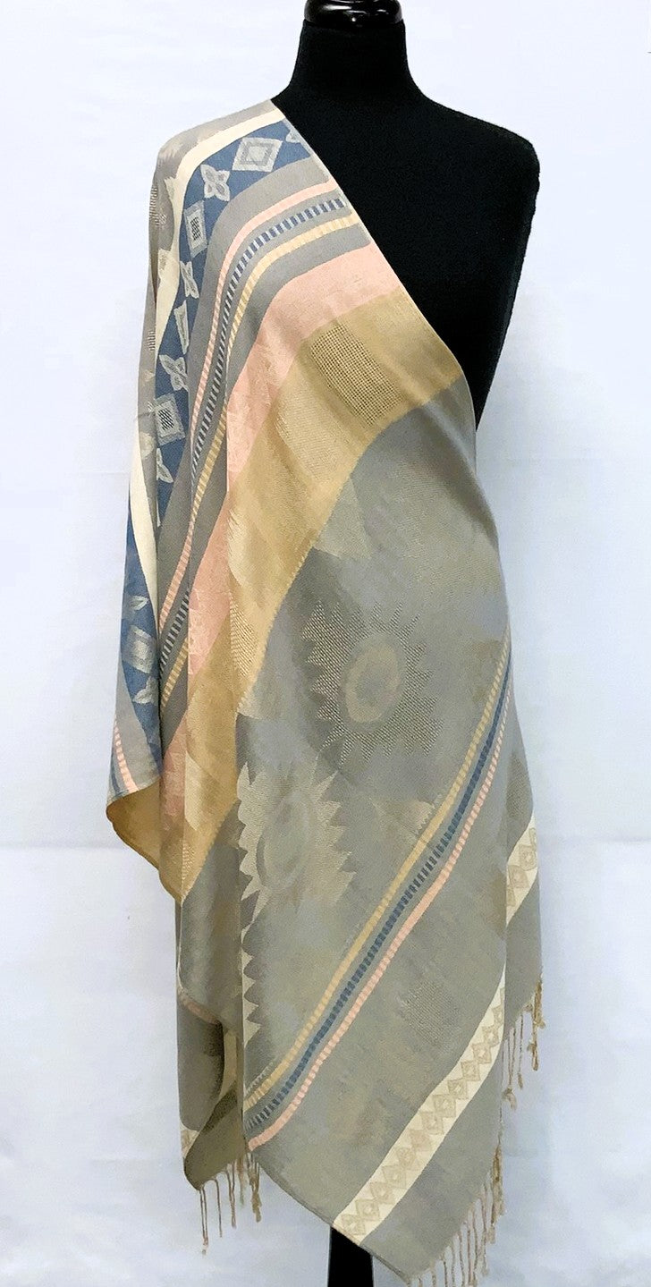SD2607-2-Shawl  - Green