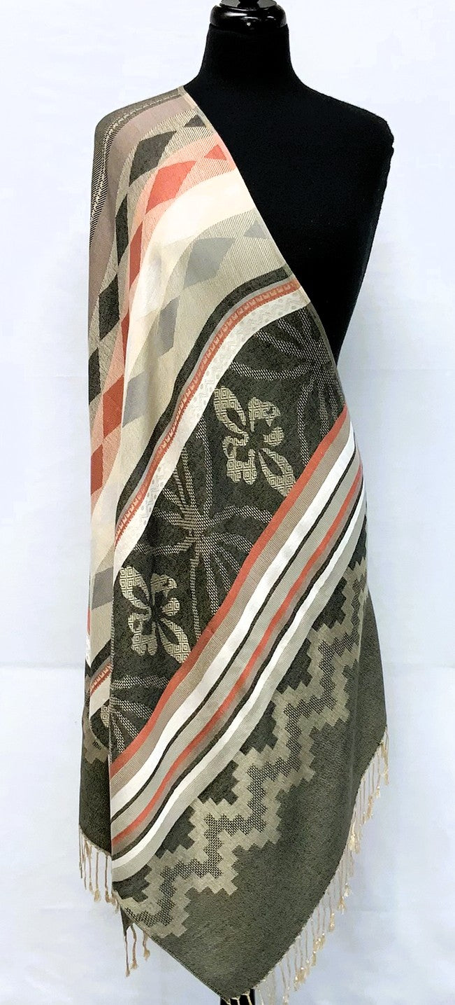 SD2608-3-Shawl  - Black