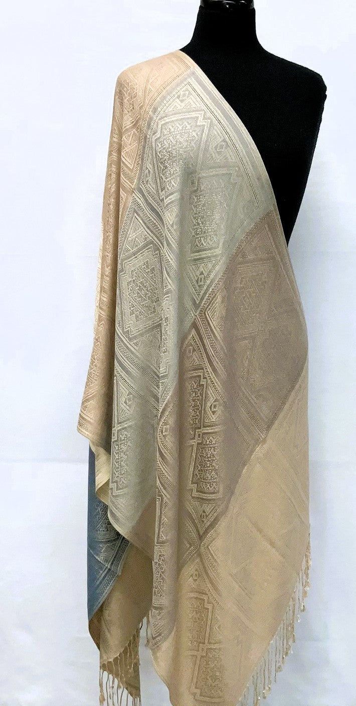 SD2609-3-Shawl  - Taupe