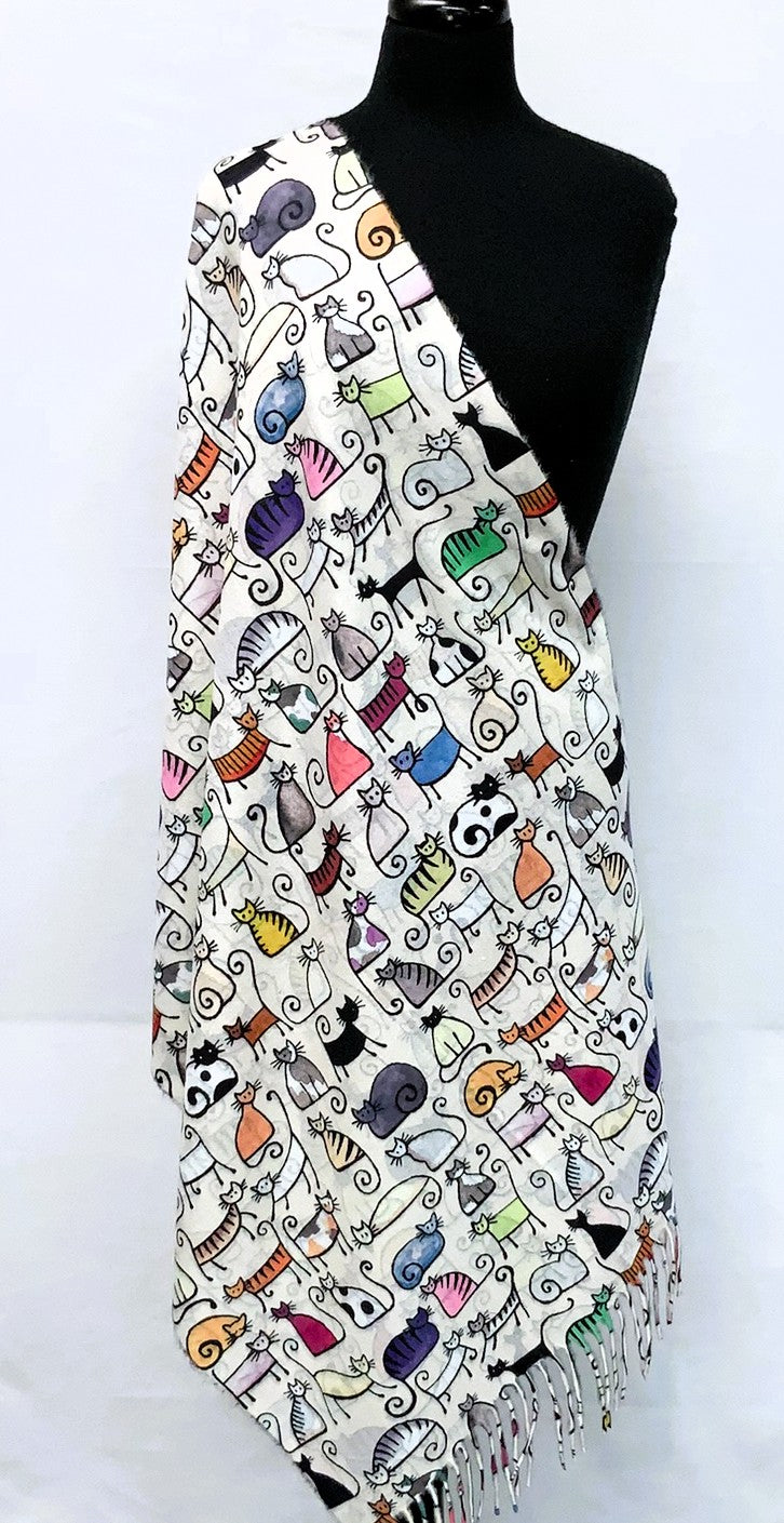 SD2613-3-Shawl Cat - Beige