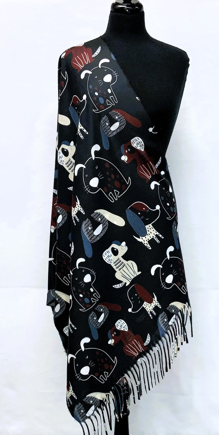 SD2614-1-Shawl Dog - Black