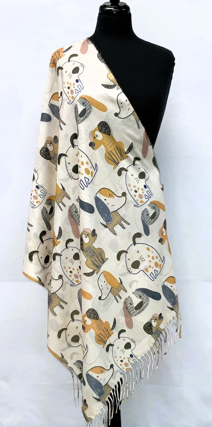 SD2614-2-Shawl Dog - Beige