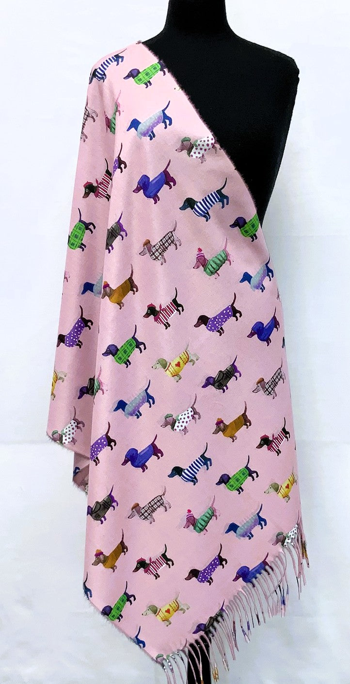 SD2615-2-Shawl Dog - Pink