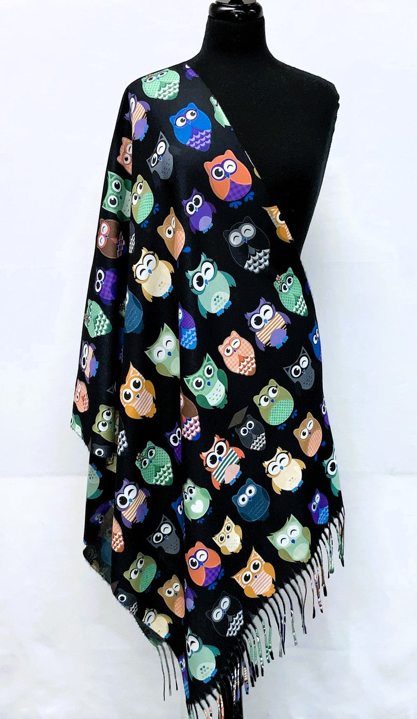 SD2616-1-Shawl Owl - Black