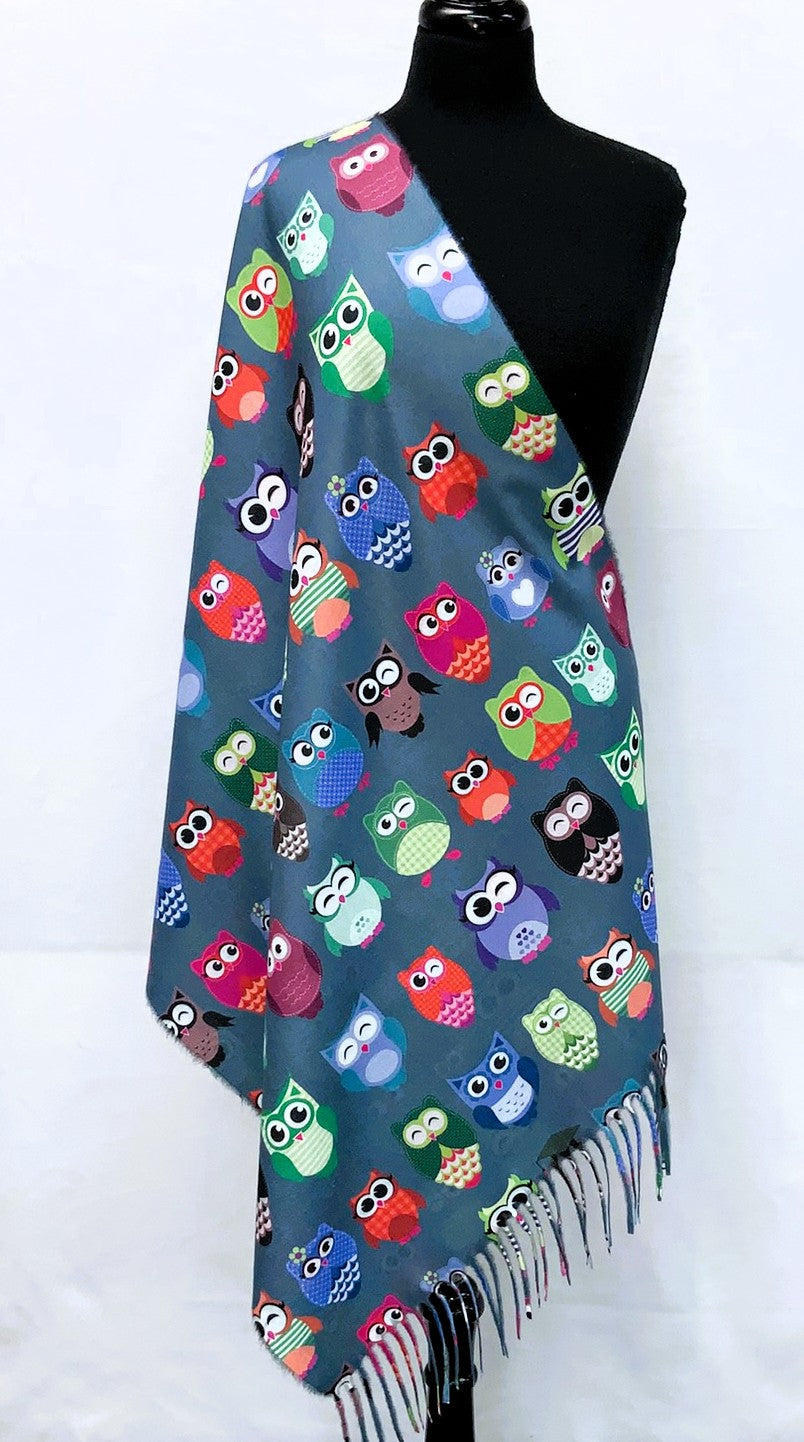 SD2616-2-Shawl Owl - Grey