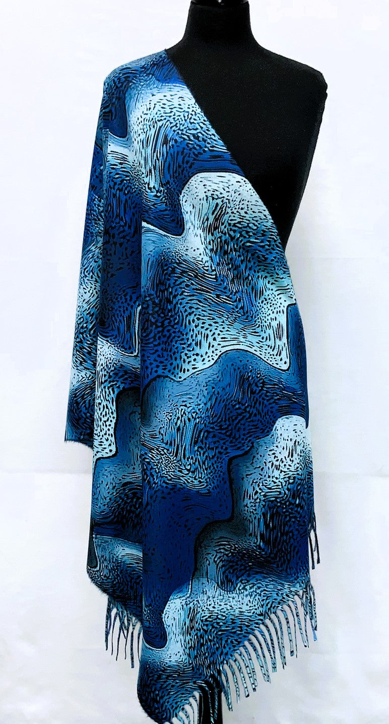 SD2620-3-Shawl- Mountain - Blue