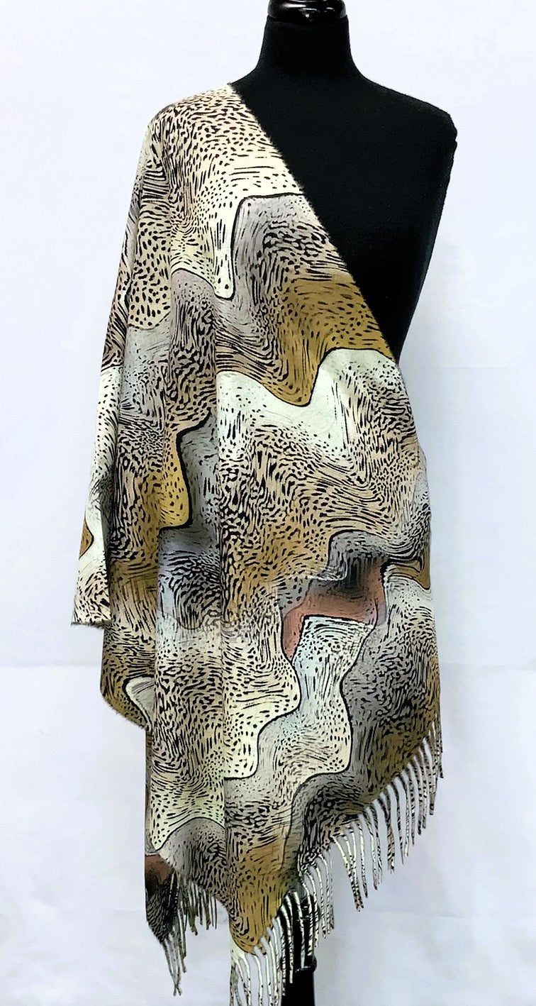SD2620-4-Shawl- Mountain - Brown
