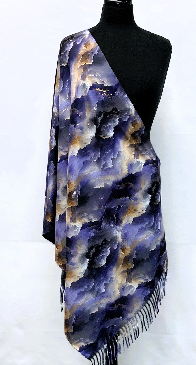 SD2622-1-Shawl Glitz Cloud - Purple