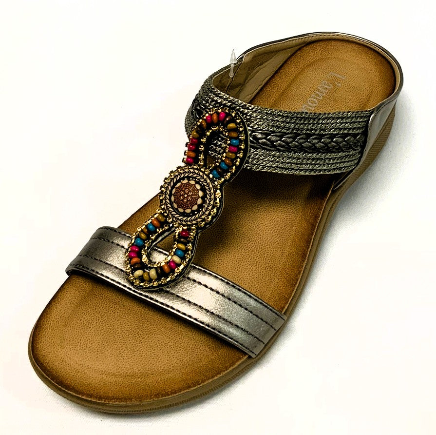 SH3808-Sandals - Pewter