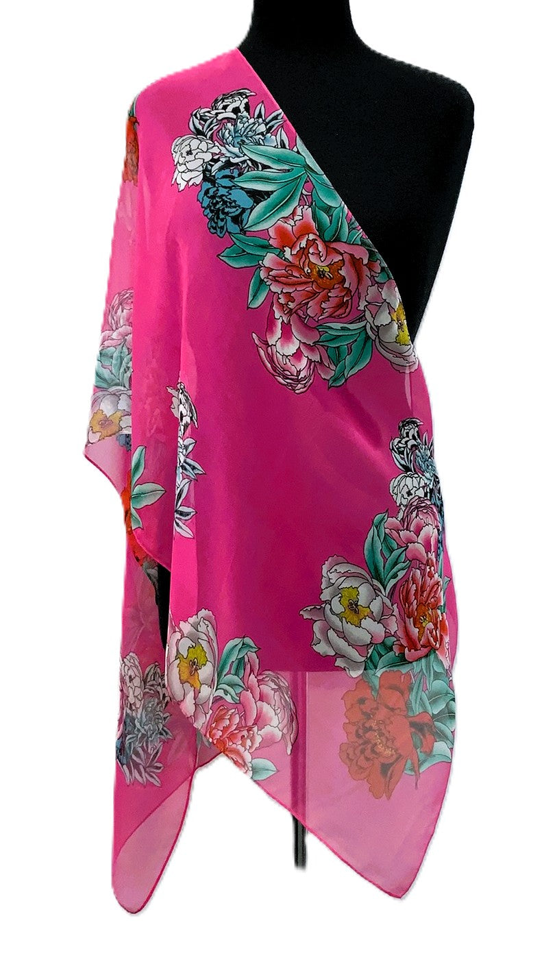 SV1922-2-Scarves - Hot Pink