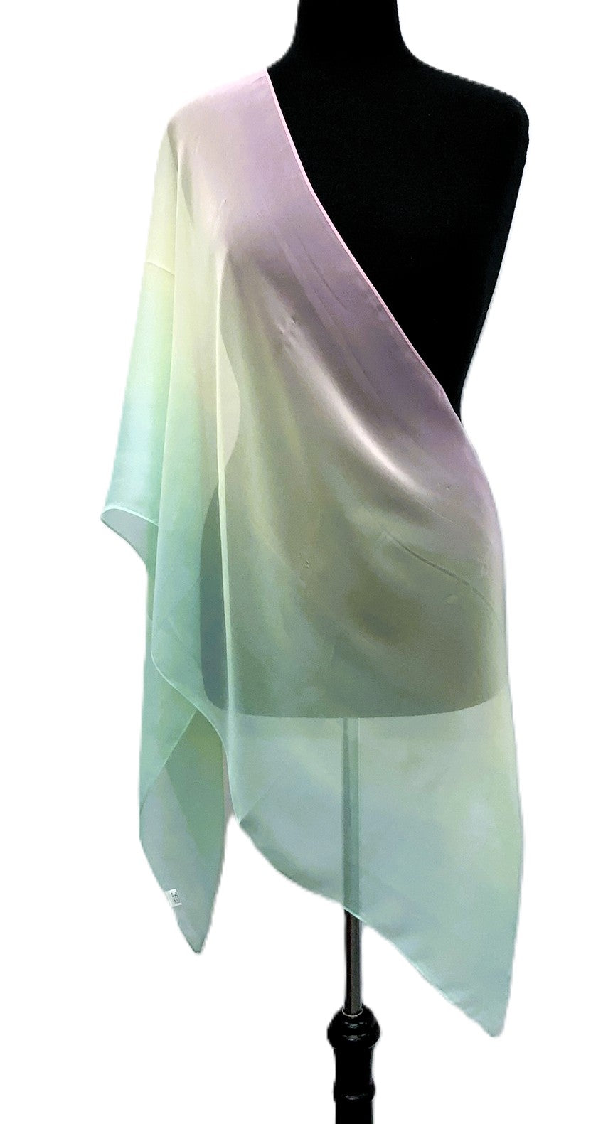 SV1924-3-Scarves  2 Tone - Yellow/Aqua