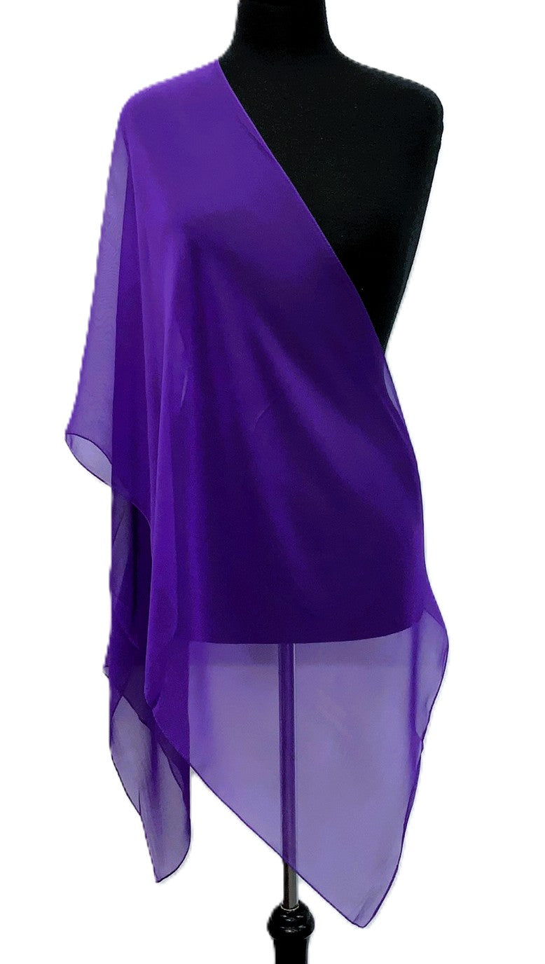 SV1925-2-Scarves Plain - Purple