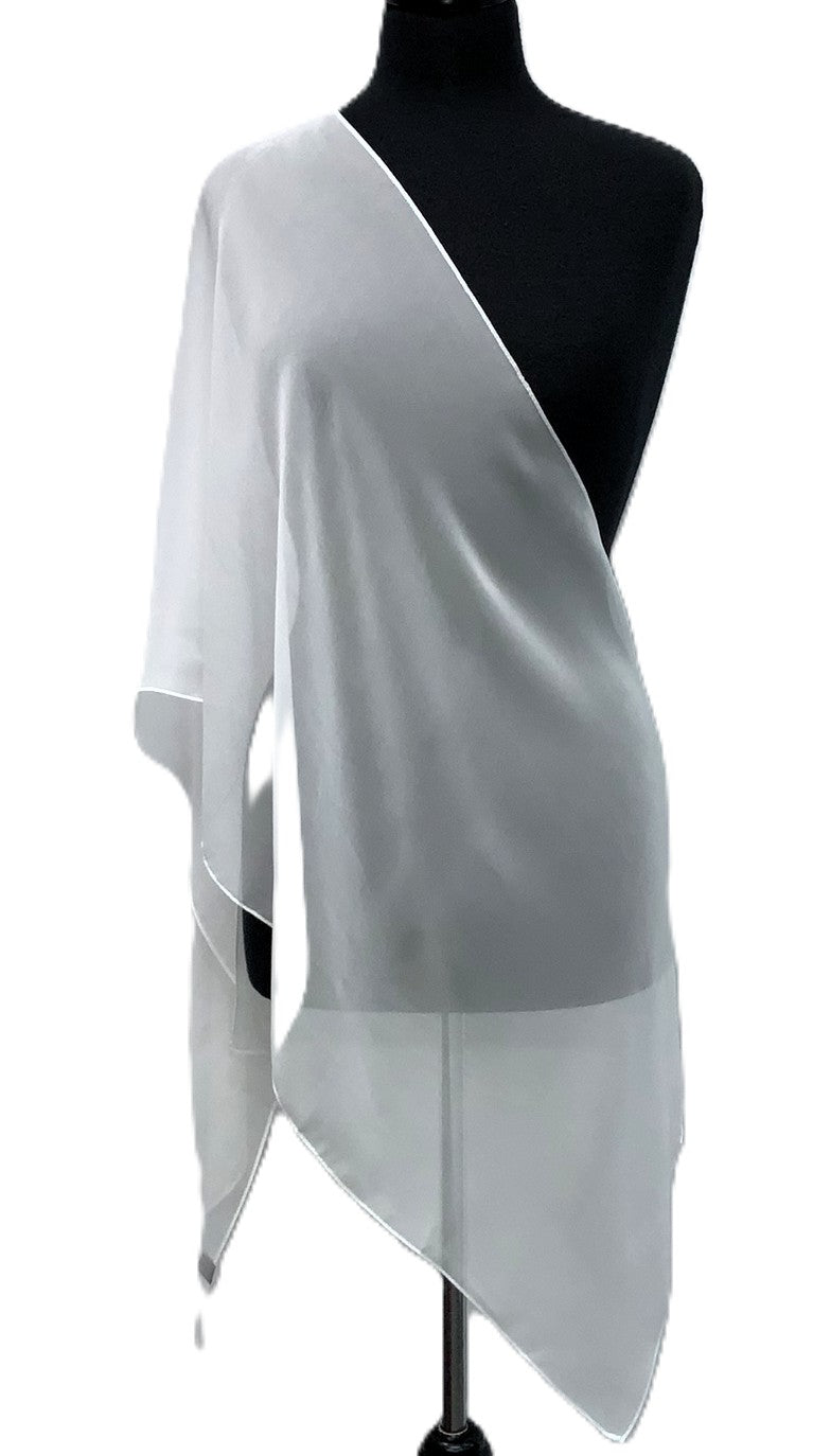 SV1925-3-Scarves Plain - White