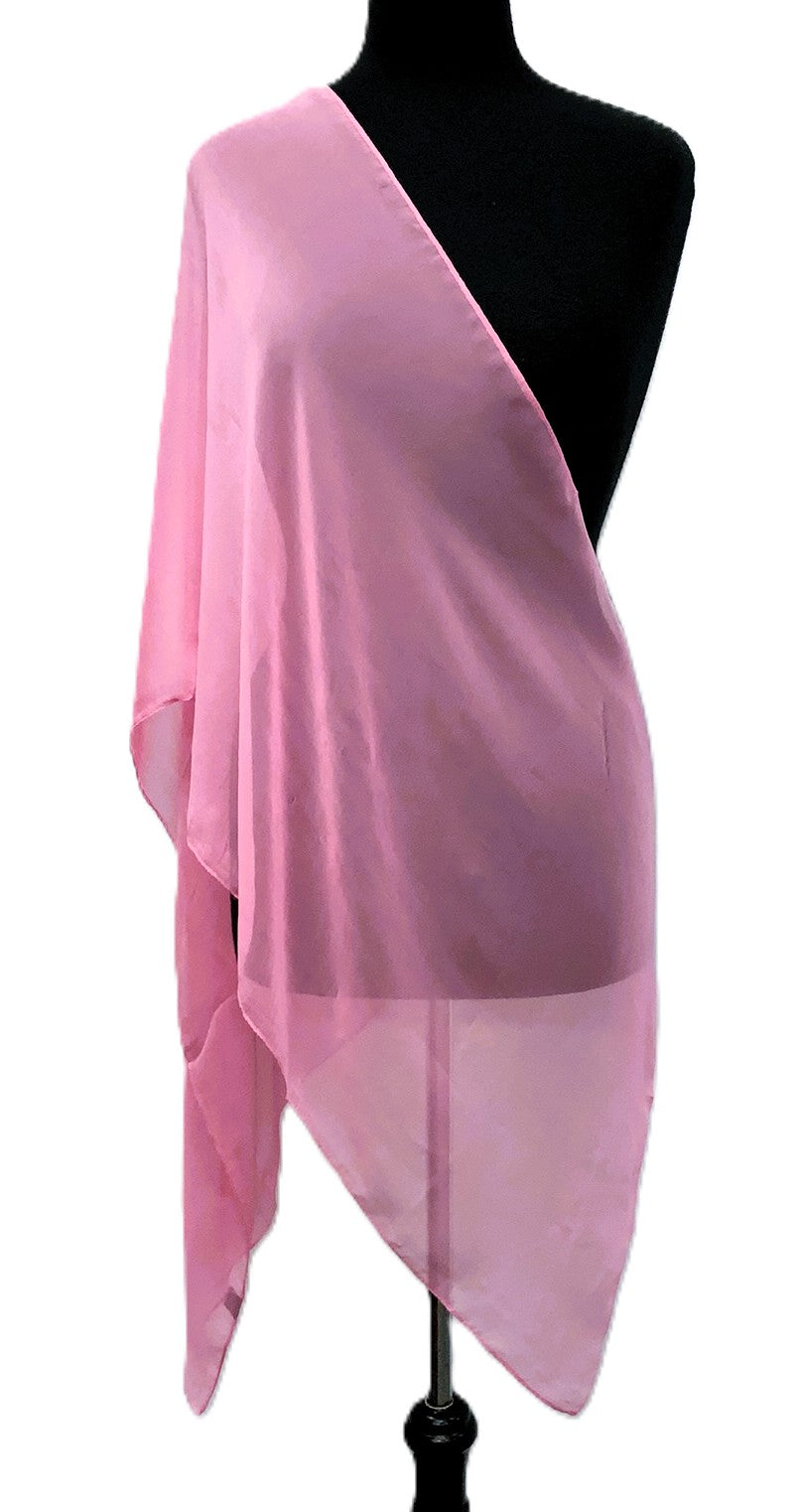 SV1925-4-Scarves Plain - Pink