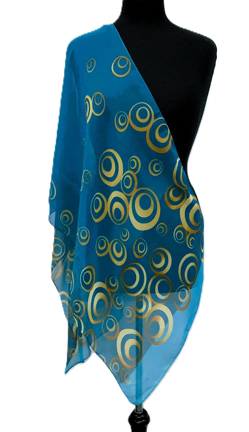 SV1927-1-Scarves - Teal