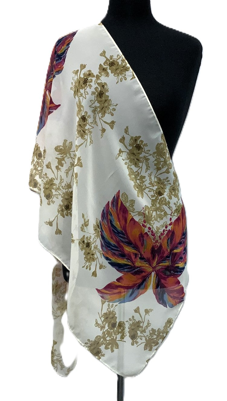 SV1930-1-Scarves - Leaves Ivory