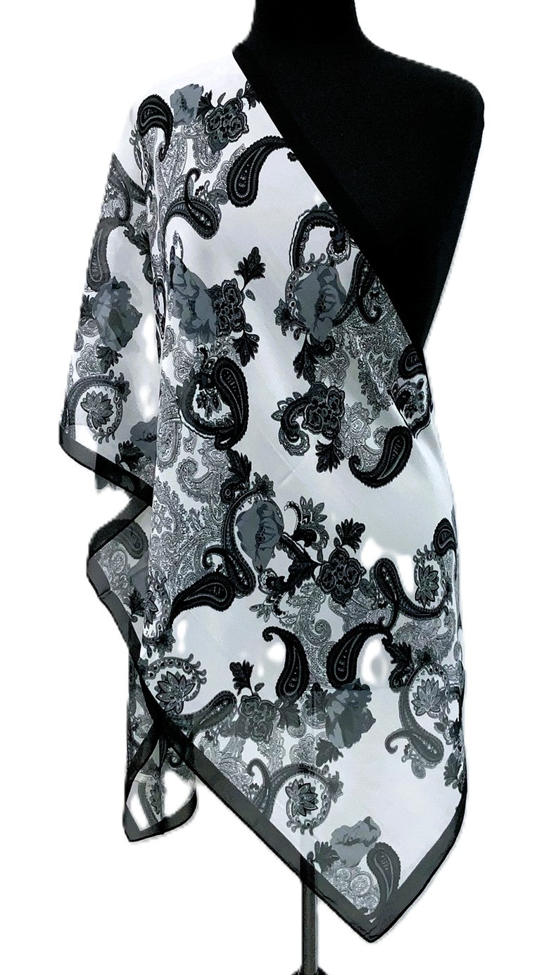 SV1934-2-Scarves - Bk/Wh