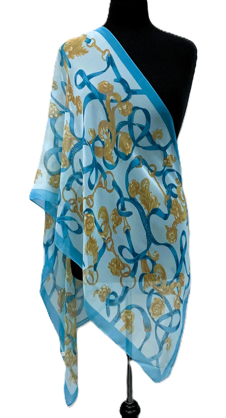 SV1935-1-Scarves - Turq