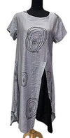 A21475-2 - Tank Dress Long -Dk.Grey/Bk