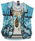 E20708 - 4 -   Fun Top Vest W/ Feather - Turq