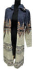 F10970-Long Sweater  Pocket Beige   -