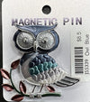 J55738 - Broach - Owl - Magnetic