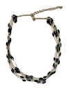 J56001-Necklace - Beads - Black -