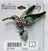 J57043-Broach - Bird - Gold