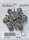 J57050-Broach - Snowflake - Silver