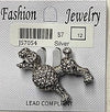 J57054-Broach - Dog - Silver