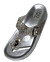 SH5008-Rhinestone Thong Sandal - Silver