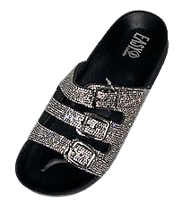 Jeweled sales slide sandals