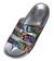 SH5011-Buckle Slide Sandal - Silver Rainbow