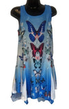 XK2854-1 - Kids Dress Multi Butterfly-Blue